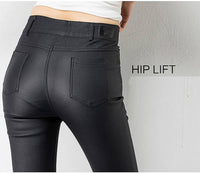 フェイクレザーパンツ 選べる裏起毛 ネコポス