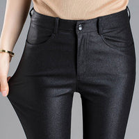 フェイクレザーパンツ 選べる裏起毛 ネコポス