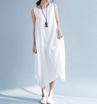 ノースリーブリネンワンピース ネコポス