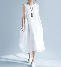 ノースリーブリネンワンピース ネコポス