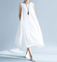 ノースリーブリネンワンピース ネコポス