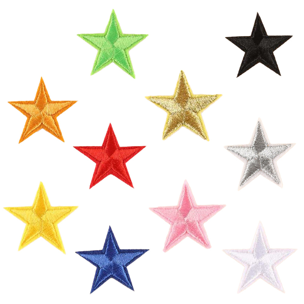 ワッペン 10枚セット アイロン 星 スター ネコポス – CLARAH