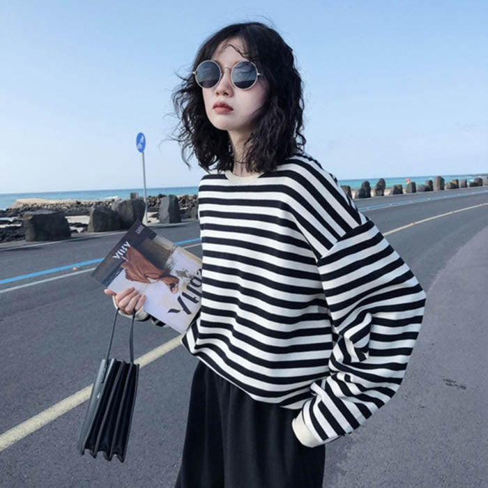 長袖カットソー ゆったりシルエット プチプラ ネコポス